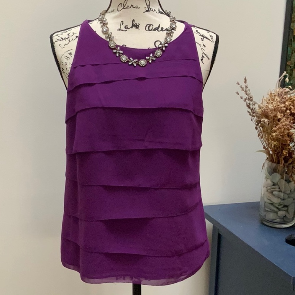 Beautiful chiffon purple top